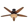 Hunter Fan 23921 54-Inch St. Moritz Ceiling Fan with Teak Blades, Weathered Bronze