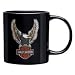 Upright Eagle Mug - 11 oz. ceramic mug with graphics on front and Bar & Shield logo on the back. Dishwasher and microwave safe. 99347-09V
