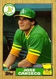 1987 Topps Jose Canseco Baseball Card #620 - Shipped In Protective Display Case!