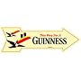 Guinness Arrow Metal Sign