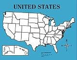 Wipe-Off Map United States 22 X 28