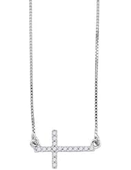 0.10ctw Round Diamond Cross Pendant