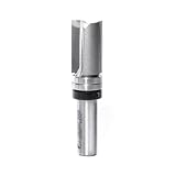Amana Tool 45360 Down Shear Face Plunge Template 2-Flute Carbide Tipped Router Bit with Ball Bearing, 1/2-Inch Shank