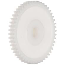 Spur Gear, 20 Degree Pressure Angle, Acetal, Inch, 32 Pitch, 1.000" Pitch Diameter, 1/4" Bore, 1.063" OD, 3/16" Face Width, 32 Teeth
