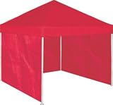 NC State Wolfpack Logo Light Red Canopy Single Side Panel