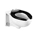 Crane 3446 Wall Mount Elongated Flush Valve Toilet - White