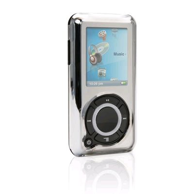 Electronics: Griffin Reflect Case for Sansa e200 Series MP3 Players  Chrome Mirrored 