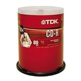 TDK CD-R80BDCB50 CD-R, 80 Minute, 700MB (50-Pack Spindle)