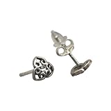 Silver Stud Celtic Earrings
