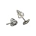 Silver Stud Celtic Earrings