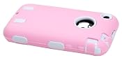 Body Armor for iPhone 3G / 3GS - Light Pink & White