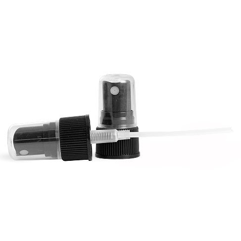 Black Fine Mist Sprayer For Larger Bottles Per Each