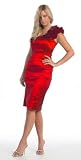 One Shoulder Bridesmaid Prom Short Dress #804 (16, Red) One Shoulder Bridesmaid Prom Short Dress #804 (16, Red)