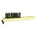 Weiler Heavy-Duty Wire Scratch Brush with Scraper, Steel, Straight Wire, 0.012" Wire Diameter, 1-1/2" Bristle Length, 5-1/2" Brush Face Length