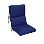 High back Dining Chair Cushion 4"hx20"wx44"d Blue Sunbrella