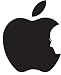 Apple Logo with Steve Jobs Face Decal Sticker Peel And Stick Black