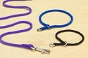 Hamilton 5/16" Round Braided Nylon Choke Dog Collar, Black, 16"