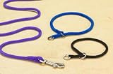 Hamilton 5/16" Round Braided Nylon Choke Dog Collar, Hot Pink, 22" Fathers Day Idea