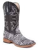 Roper Ladies Black Bling Square Toe Boot 7.5