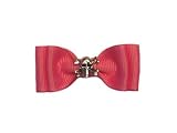 Infant Bow with Skull & Crossbones, Mini Barrette (1-1/2), Navy