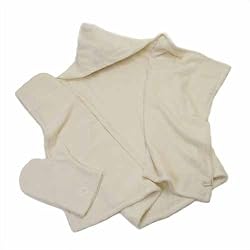 Barefoot Dreams Hooded Towel Set - Cream