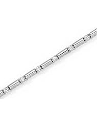14kt Yellow Gold Bar and Diamond Bracelet 1.00ct TW