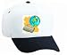 White Cap with modem, world, earth, computer, globe