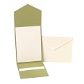 Jean M. Piper Pocket Invitations - Olive
