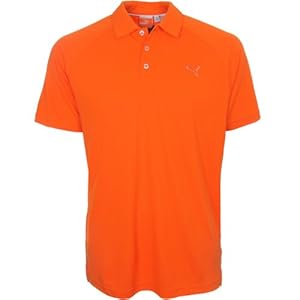 Puma Golf NA Men's Raglan Tech Polo Tee, Vibrant Orange, XX-Large