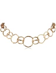 The SAK Organic Cage Gold Necklace, 16"+3" Extender