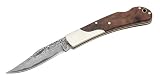 Eigenschaften Herbertz  / Herbertz Damast-Taschenmesser, 35-Lagen, Wurzelholz, Neusilberbeschläge, Geschenkschatulle