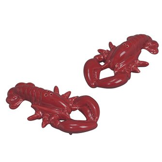 Tropical Red Lobster S/P Pepper Shakers