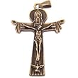 Trinity Rosary crucifix - Bronze (4x2.7cm-1.57x1.06")