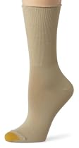 Gold Toe Women's EcoFX Bamboo Picot Cuff Sock, Beach, 9-11