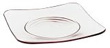 Rosenthal Free Spirit 12-1/2-Inch Glass Service Plate - Red/Violet