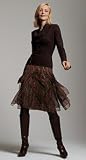 BELTED COWL SWEATER