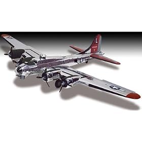 Lindberg 1:64 scale B-17 Flying Fortress (chrome finish) from Toy RC Airplanes