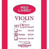 Super-Sensitive Red Label Violin String Set, 3/4