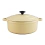 Chasseur Cast Iron 24cm, 3.5ltr Round Casserole Cream