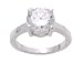 SilverBin Sterling Silver Engagement Style Gem Set Round CZ Ring