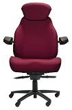Navigator Office Chair Trimmed in Dark Burgundy Extreme Fabric