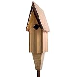 Cedar & Copper Chickadee Birdhouse for Small Birds