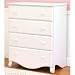 Amelia 4 Drawer Dresser Finish: White