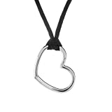 Karat Platinum Open Heart Pendant, 18