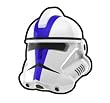 White Commander Appo Helmet - LEGO Compatible Minifigure Piece