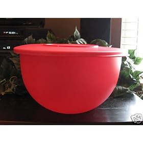 Tupperware Impressions Large 32 Cup Bowl Raspberry