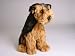   - Airdale Terrier Puppy, Sitting - Lifelike Plush|One Size - 16 inches
