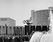 Evel Knievel "Jumping At Caesars Palace" Black and White 16" x 20" Photograph (Unframed)