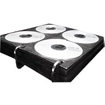 Vaultz Media Binder Sleeves, 8 CD/Sleeve, 25 EA/PK, Black
