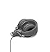 Urbanears Plattan Plus Folding Classic Full Size On-Ear Stereo Headphones with volume control for Apple iPod/iPhone/iPad, Dark Gray
